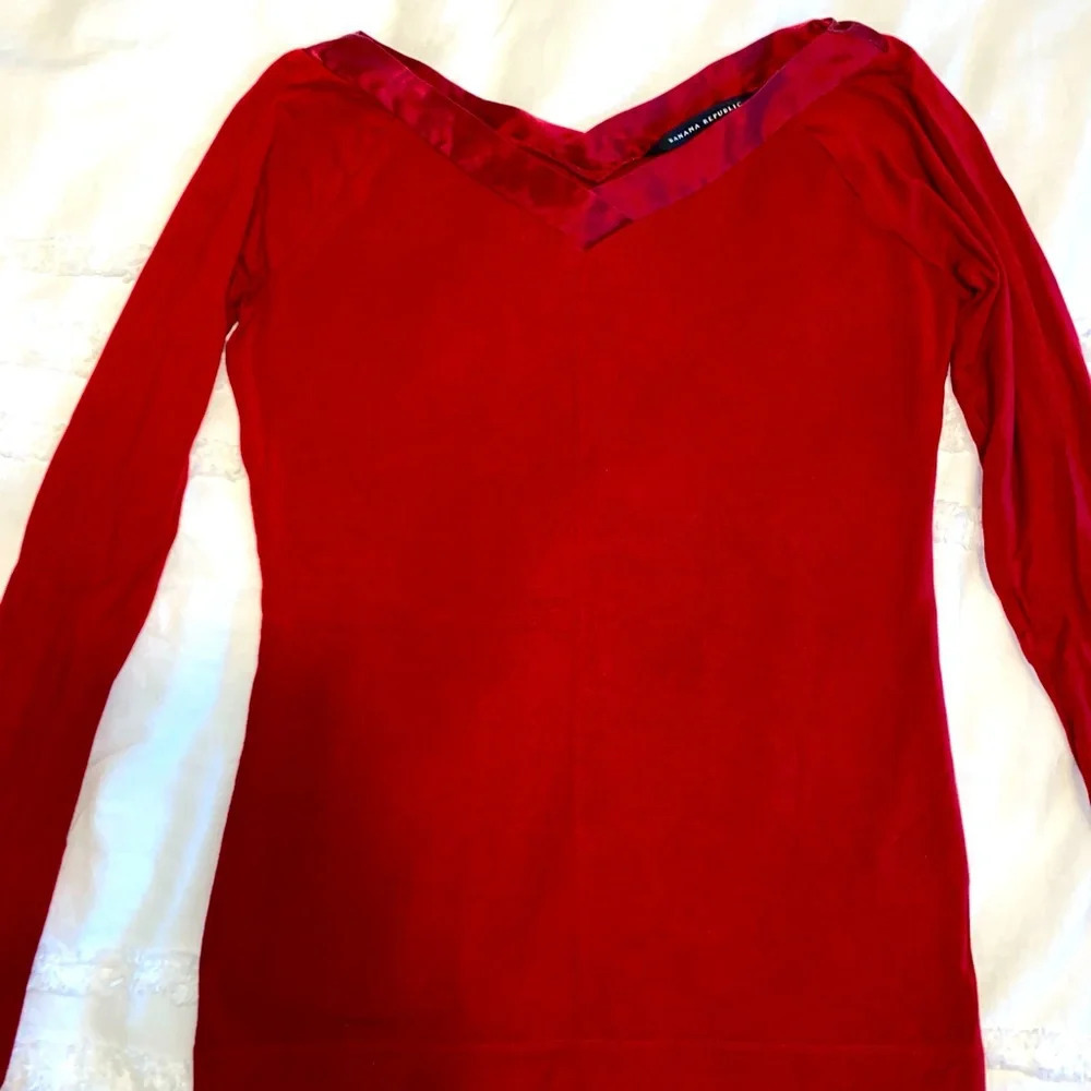 Banana Republic Modal Red Top